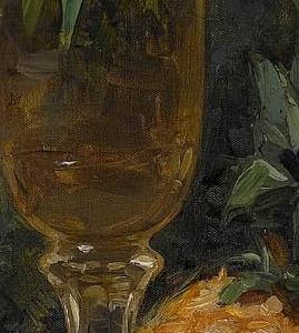 Фрагмент Натюрморт с фруктами и цветами