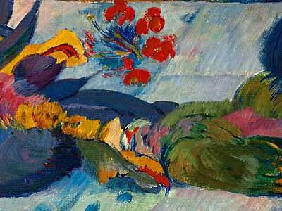 Фрагмент Натюрморт с попугаями