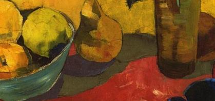 Фрагмент Натюрморт с розами и голубой чашкой