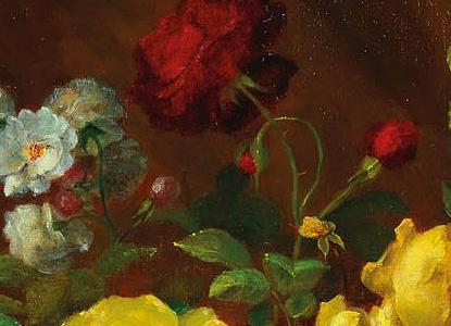 Фрагмент Натюрморт с цветами