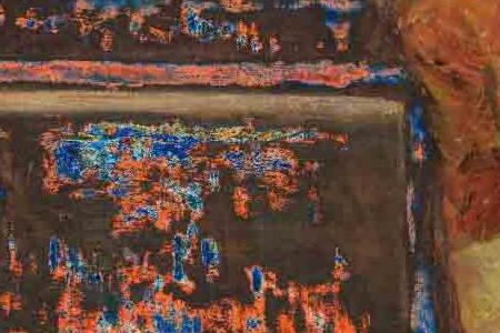 Фрагмент Натюрморт с цветами на комоде