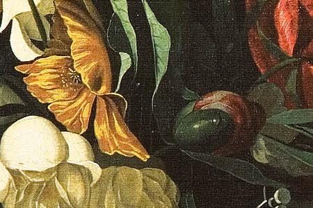 Фрагмент Натюрморт с цветами.