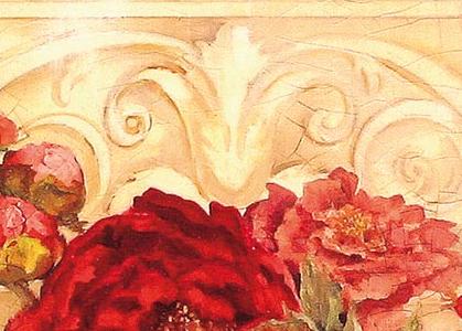 Фрагмент Натюрморт с вазой на круглом столе