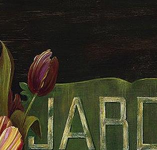 Фрагмент Натюрморт с высокой кружкой с цветами