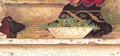 Фрагмент Натюрморт в сереневых тонах с тюльпанами