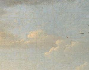 Фрагмент Невские ворота Петропавловской крепости на закате