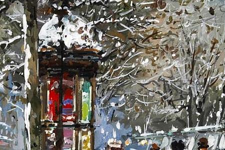 Фрагмент Notre Dame in winter