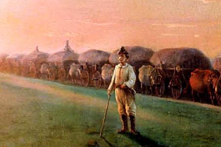 Фрагмент Обоз в степи