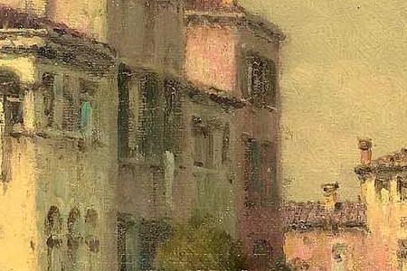 Фрагмент On a Venetian canal