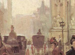 Фрагмент Осенние улицы Нью Йорка