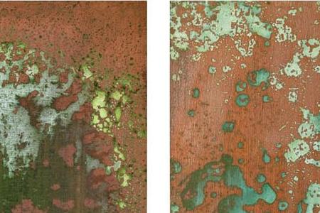 Фрагмент OXIDATION PAINTING DIPTYCH
