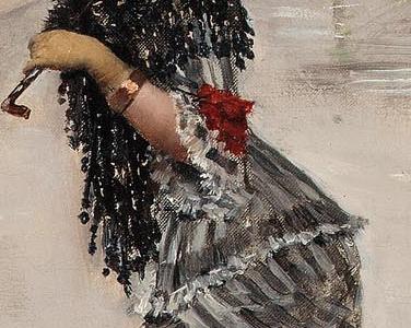 Фрагмент Parisienne un jour de pluie place de la Concorde