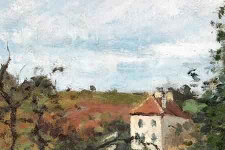 Фрагмент PAYSAGE AVEC CHEVAL BLANC