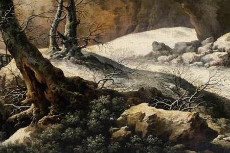 Фрагмент PAYSAGE D HIVER PROBABLEMENT LE TUNNEL TRAVER