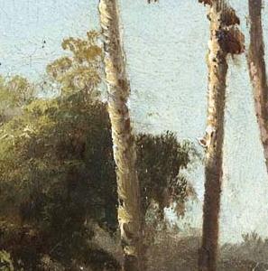 Фрагмент PAYSAGE DES ANTILLES CAVALIER ET NE SUR UN CHEMIN