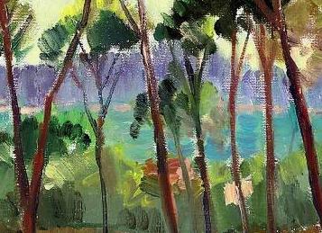 Фрагмент Paysage mediterraneen