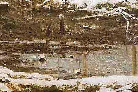 Фрагмент Первый снег.1875.