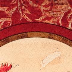 Фрагмент Петушок на красном фоне II