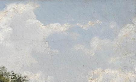 Фрагмент Пейзаж на реке