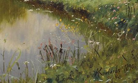 Фрагмент Пейзаж на реке