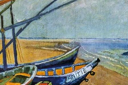 Фрагмент Пейзаж с лодками