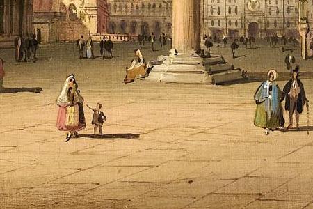 Фрагмент Piazzetta San Marco Venice Santa Maria della Salute Venic