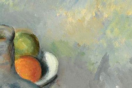 Фрагмент PICHET ET FRUITS SUR UNE TABLE