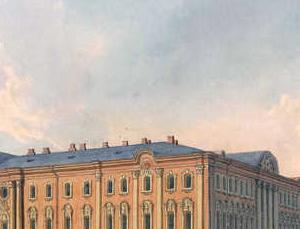 Фрагмент Police bridge in St. Petersburg in the 19th century