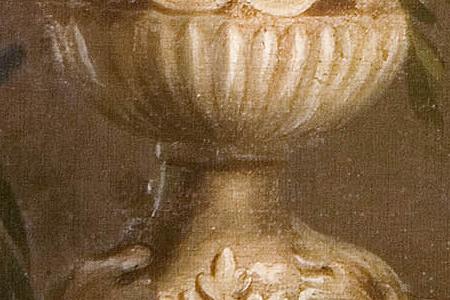 Фрагмент Польша. Цветы в вазе.