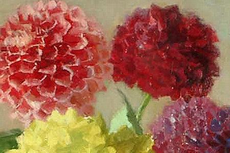 Фрагмент Pompone Dahlias