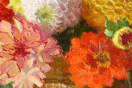 Фрагмент Pompone Dahlias