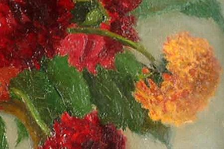 Фрагмент Pompone Dahlias