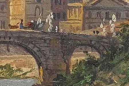 Фрагмент Ponte Castel S Angelo Roma