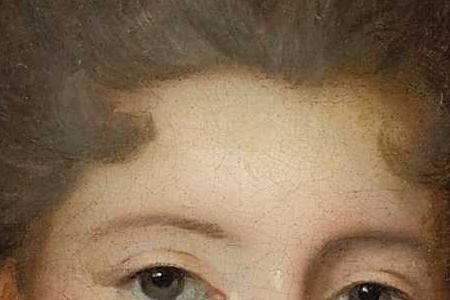 Фрагмент PORTRAIT DE FEMME AU MANTEAU BLEU