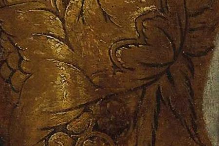 Фрагмент PORTRAIT DE FEMME AU MANTEAU BLEU