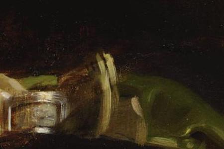 Фрагмент PORTRAIT OF A LADY WEARING A GREEN HAT