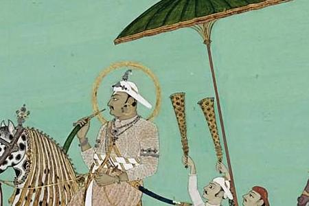 Фрагмент PORTRAIT OF A MAHARATTA RULER INDIA HYDERABAD CIRCA 1800