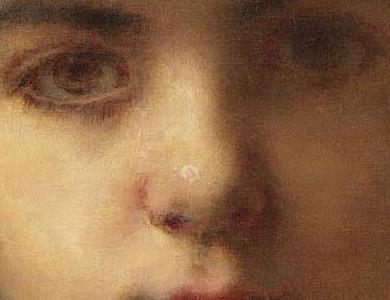 Фрагмент PORTRAIT OF A YOUNG GIRL