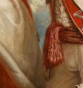 Фрагмент Portrait of an officer of the Queen