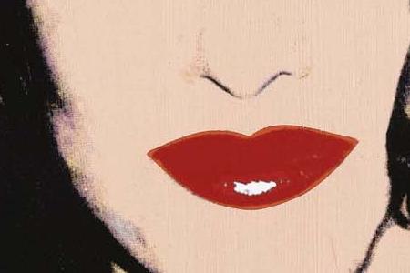 Фрагмент PORTRAIT OF BARBARA AND CLARY MOLAS на сером фонеKY