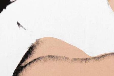 Фрагмент PORTRAIT OF BARBARA AND CLARY MOLAS на сером фонеKY