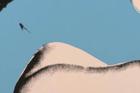 Фрагмент PORTRAIT OF BARBARA AND CLARY MOLASKY в голубом