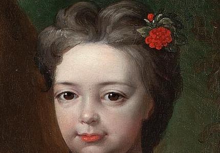 Фрагмент Portrait of young girl seated