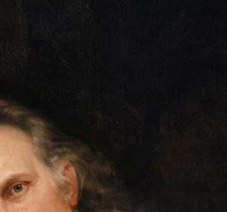 Фрагмент Портре охотника на закате