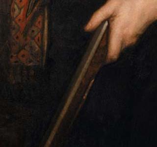 Фрагмент Портре охотника на закате