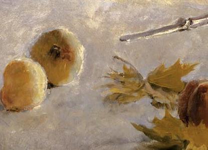 Фрагмент Портрет девочки с персиками