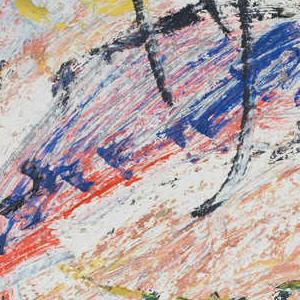 Фрагмент Портрет Ксении Асеевой в голубых тонах