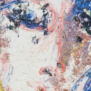 Фрагмент Портрет Ксении Асеевой в голубых тонах