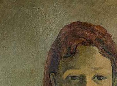 Фрагмент Портрет молодой Таитянки в белой простыне