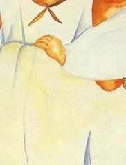 Фрагмент Повар с булками и вином